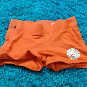 Orange sport shorts